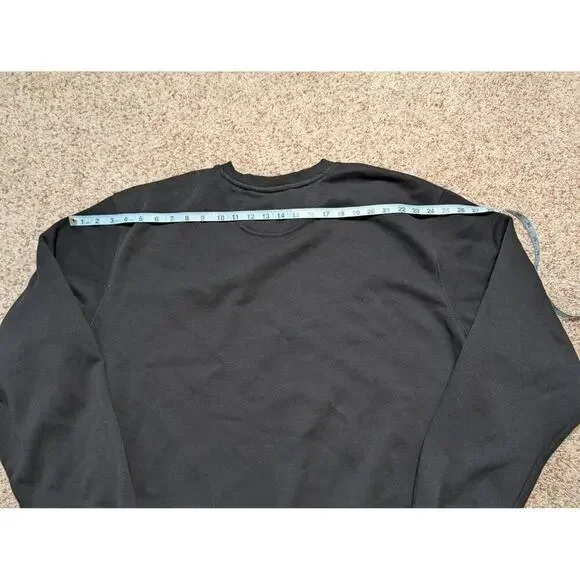 CARHARTT Men's Black Sweatshirt, Size 2X, SOFT; Loose Fit; Crewneck; Midweight - Picture 7 of 11
